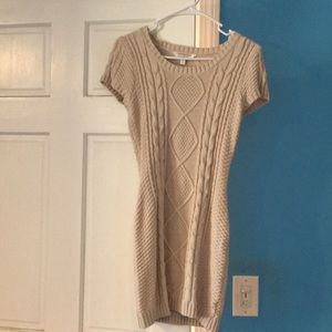 Short sleeve sweater dress